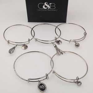 Christopher and Banks C&B bangle sliding set of 5
